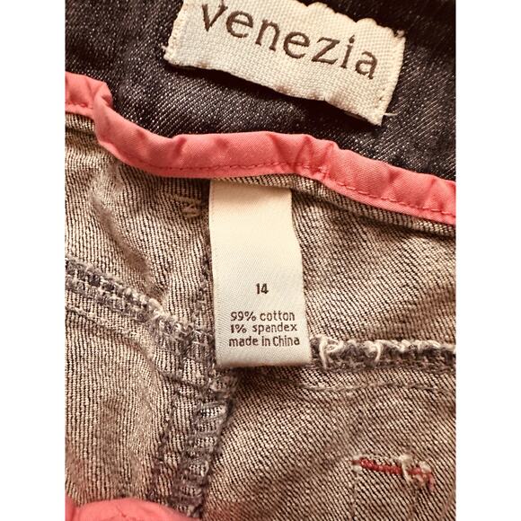 Venezia Denim Women's Long Shorts Designs and Double Button Shorts Size 14 - Picture 11 of 12